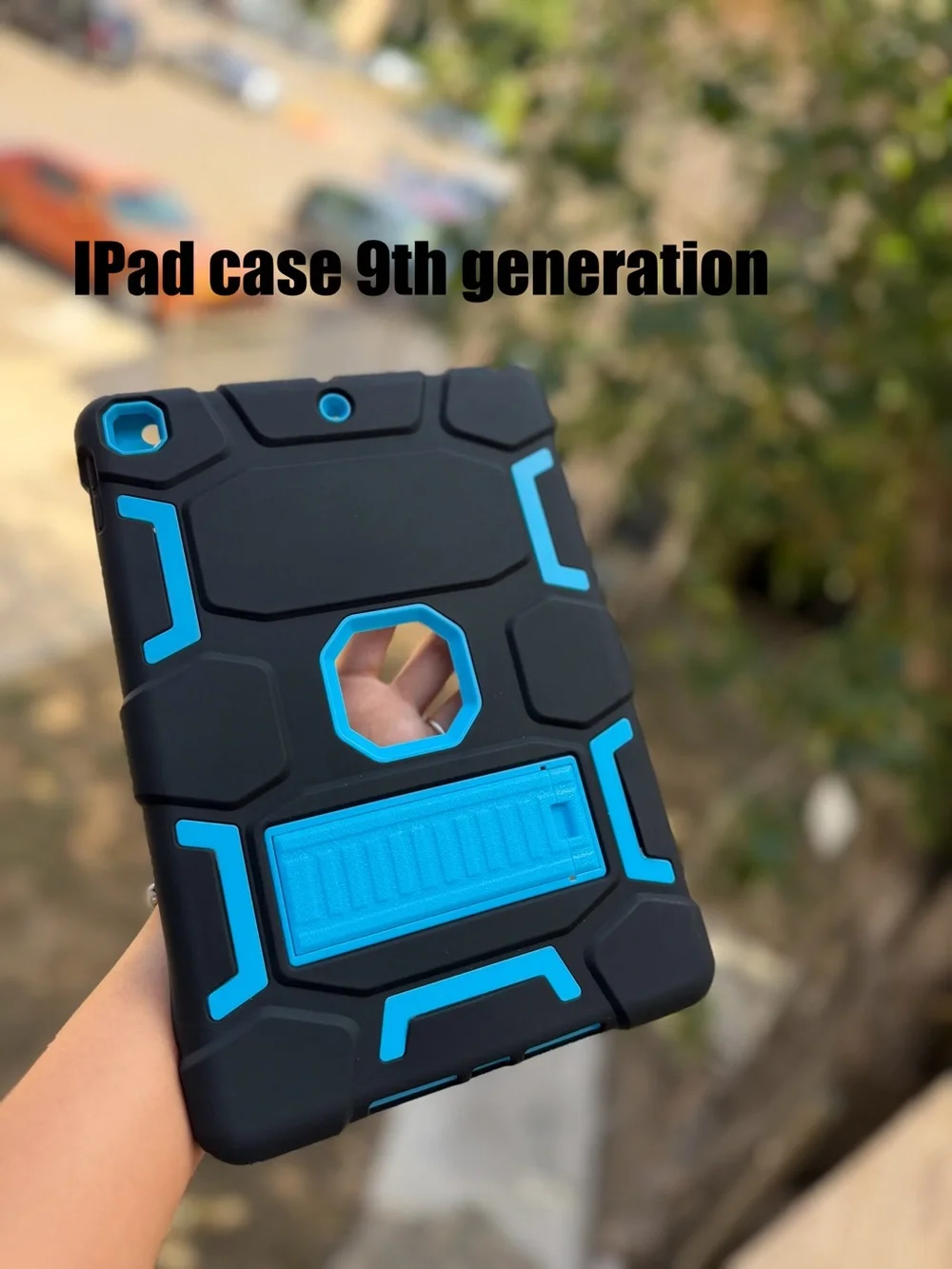 iPad 9th Generation Rugged Protective Case - Black & Blue